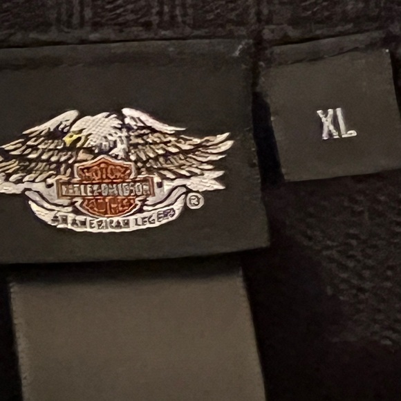 Harley Davidson Women's Knit Jumper Cotton Roll Neck Sweater Grey XL - Picture 9 of 10